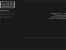 Tablet Screenshot of placedesign.biz